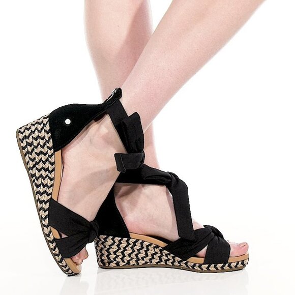 Ugg Yarrow Espadrille Wedge Sandal Size 6.5 - Picture 1 of 8